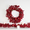 Transpac Foam 24 in. Red Christmas Wreath - 2 of 3