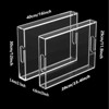 Attop 2-Piece Acrylic Tray Set 16x12 and 15.4x11.9 Inch Clear Deluxe Tray Non-Slip, Scratch-Resistant, Spill-Resistant - 3 of 4