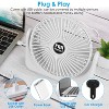 iMountek "6.5" USB Desk Fan with 2 Speeds, Quiet Operation & Adjustable Tilt for Office & Bedroom Cooling"Light Green - 4 of 4