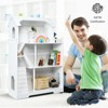 Infans 3-Tier Wooden Dollhouse Bookcase Children's Bookshelf in Kid's Room Gift for 3+ - 2 of 4