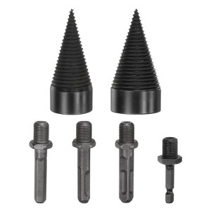 Unique Bargains Firewood Outdoor Farm Log Splitter Drill Bit 2 Pcs - 1 of 4