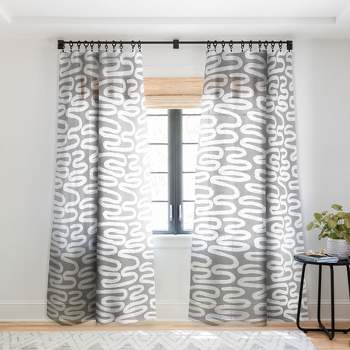 Holli Zollinger Ceres Ani Grey Single Panel Sheer Window Curtain - Society6