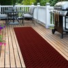 Runner Rug Custom Sizes, Commercial Hallway Runner Rubber Backing Non-Slip Carpet Washable Area Rugs for Entryway, Garage, Front Door,Red - 2 of 4