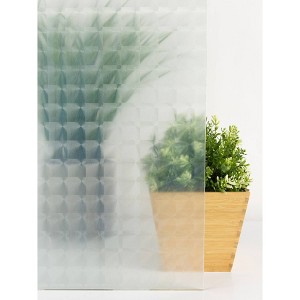 Set of 2 (18"x158") Fablon Squares Window Film Set: Clear Vinyl Privacy Glass Wrap - 1 of 3