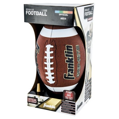 Franklin Sports Grip-Rite Pump & Tee Football Set Official - Brown - Thumbnail 3