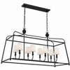 Crystorama Lighting Sylvan 8 - Light Chandelier in  Black Forged - 2 of 3
