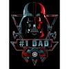 Boy's Star Wars Father's Day Darth Vader #1 Dad T-Shirt - 2 of 4