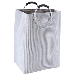 Evideco French Home Goods Corduroy Laundry Basket 55L - 1 of 4