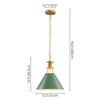 Rennnsan Eivora 12"W 1-Light Dome Modern Dimmable Pendant - 3 of 4