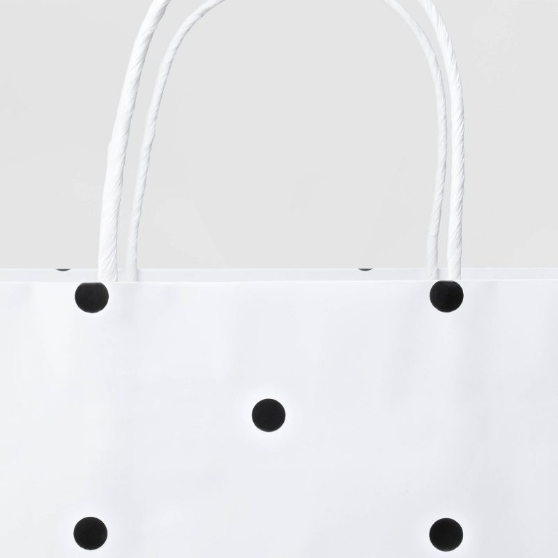 Black/White Dots Jumbo Gift Bag - Spritz&#8482;, 3 of 4