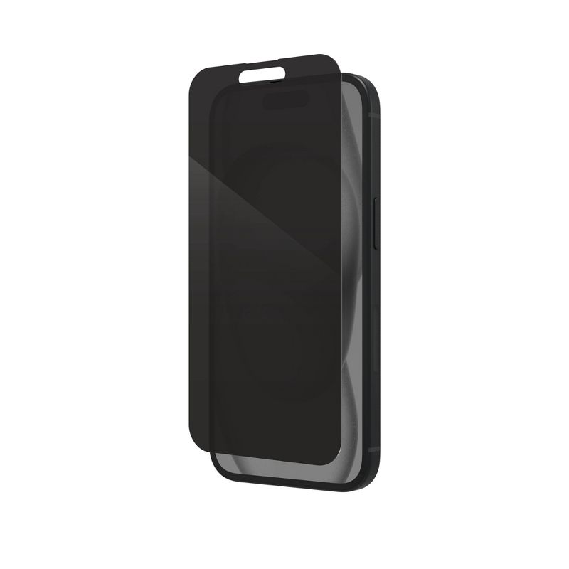 ZAGG Apple iPhone 15 Glass Elite Privacy Screen Protector, 4 of 5