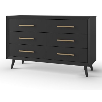 Child Craft 6-Drawer Cranbrook Double Dresser for Nursery or Bedroom, Anti-Tip Kit Included to Prevent Tipping, Non-Toxic, Baby Safe Finish