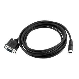 Unique Bargains 9.2 Feet D-SUB DB9 9 Pin Male to Mini DIN 8 Pin Male 28AWG Connector Cable Converter Black - 1 of 4
