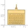 Black Bow Jewelry 14k Yellow Gold Friday Start Perpetual Calendar Charm or Pendant, 22mm - 4 of 4