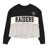 NFL Las Vegas Raiders Girls' Crew Neck Fleece Sweatshirt - 2 of 3
