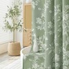 BAGOKIE 72"x72" Floral Cotton Blend Shower Curtain, Pack of 1 - 2 of 3
