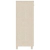 vidaXL Shoe Cabinet Honey Brown Solid Pine Wood, Engineered Wood 33.5x15.7x42.5 in - 4 of 4