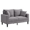 Lyngins 57 Inch Corduroy Sofa,Upholstered Loveseat Couch,Sofa Bed for Living Room,Bedroom - 4 of 4
