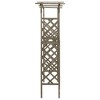 vidaXL Pergola Grey Solid Firwood, Solid Pine Wood Large - 3 of 4