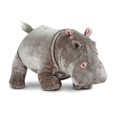 Cengbao Large hippopotamus doll smiling hippo plush toy big cushions pillow couple hippopotamus doll gift coffee color 50 cm