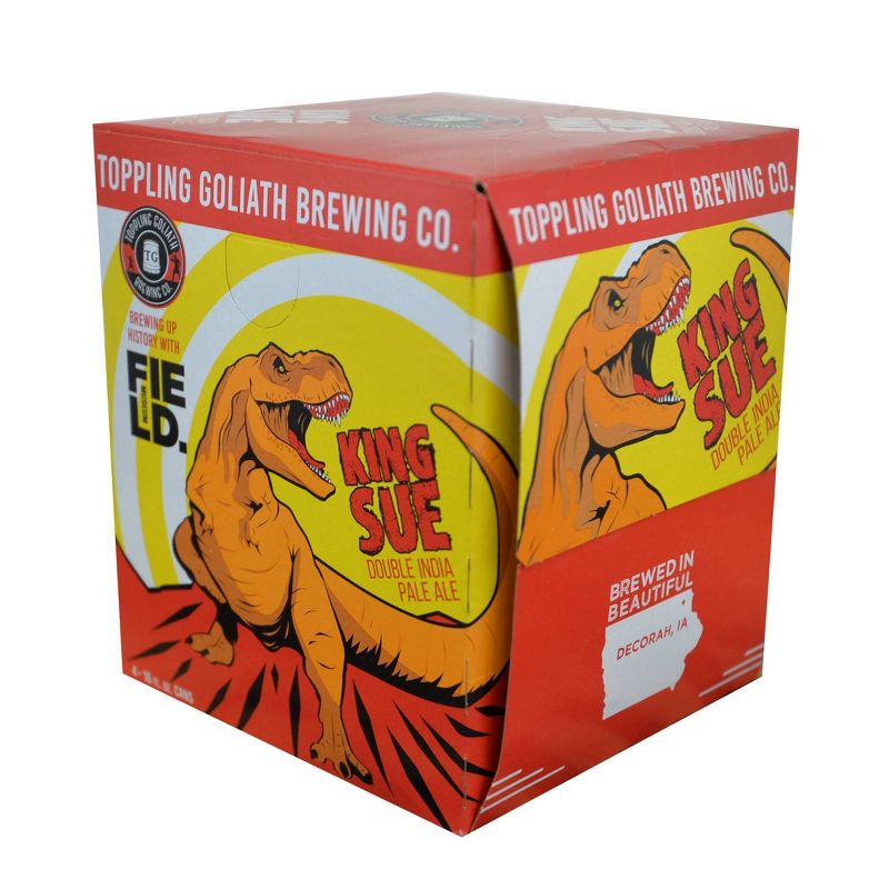 Toppling Goliath King Sue Double IPA Beer - 4pk/16 fl oz Cans, 5 of 15