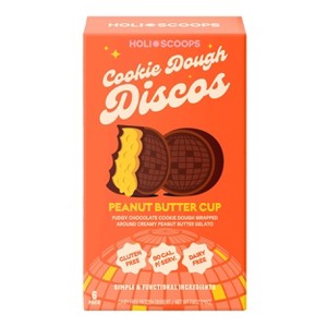 Holi Scoops Peanut Butter Cup Cookie Dough Discos Frozen Ice Cream - 7.5oz - 1 of 3