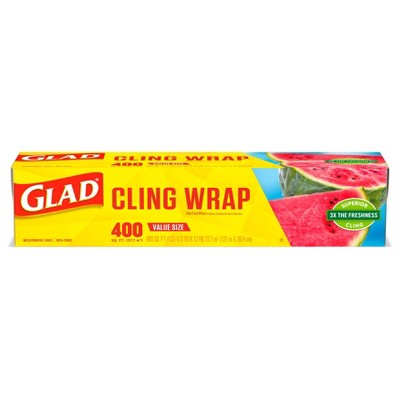 Glad Cling Plastic Food Wrap - 400 sq ft