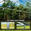 20 x 33 ft Heavy Duty Party Tent Outdoor Gazebo Wedding Tent Event Shelter Carport BBQ with Removable Sidewalls & Windows, Outside Waterproof Canopy - 4 of 4