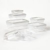 12pc (set Of 6) Plastic Food Storage Container Set With Lids Clear -  Figmint™ : Target