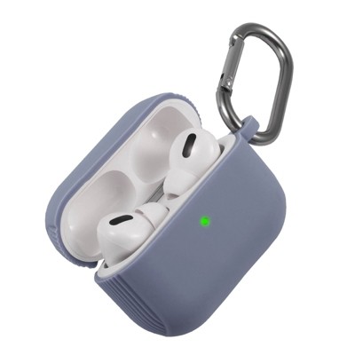 Insten Case Compatible with AirPods Pro - Protective Silicone Skin Cover with Keychain, Lavender Purple