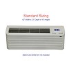 BHI 9000 BTU 230V 400 sq ft PTAC with Heat Pump and 3600 Watts Electric Heater Included - 2 of 4