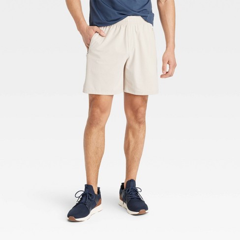 Men's Stretch Woven Shorts 7 - All In Motion™ Light Gray S : Target