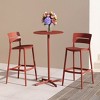 WestinTrends Playa Stackable Polypropylene Resin Plastic Outdoor Patio Bar Stools (Set of 2) - 2 of 4