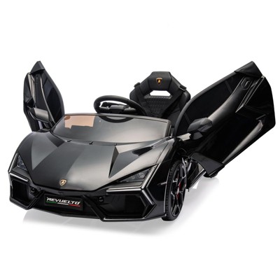 12V Ride On Car for Kids, Licensed Lamborghini Revuelto Electric Vehicle, Battery Powered Sports Car Toy
