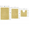 Fantasia Bath Rug Collection Cotton Shaggy Pattern Tufted Set of 3 Bath Rug Set - Home Weavers - 2 of 3