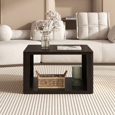 Bella Depot 30.8''W Square Coffee Table for Living Room 2-Tier Center Table