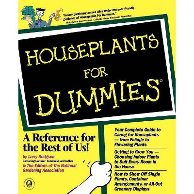 Houseplants For Dummies - by  Hodgson & National Garden (Paperback)