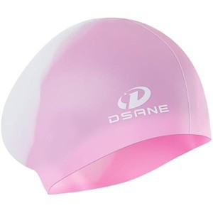 DSANE Womens Silicone Swim Cap for Long Hair,3D Ergonomic Design Silicone Swimming Caps for Women Men Adults Boys Girls with Ear Plug and Nose Clip - 1 of 1