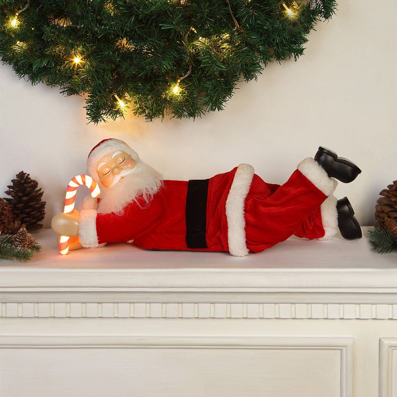 Mr. Christmas Animated Motion Activated Sleeping Santa LED Christmas Decoration, 3 of 8