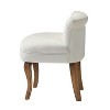 Serena Vanity Stool With Tufted Backrest | HULALA¬†HOME - 3 of 4