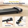 Redliro Walking Pad with Incline Under Desk Treadmill  1 Step Adjust Incline Treadmill for Home Office Portable for Walking Jogging - 3 of 4