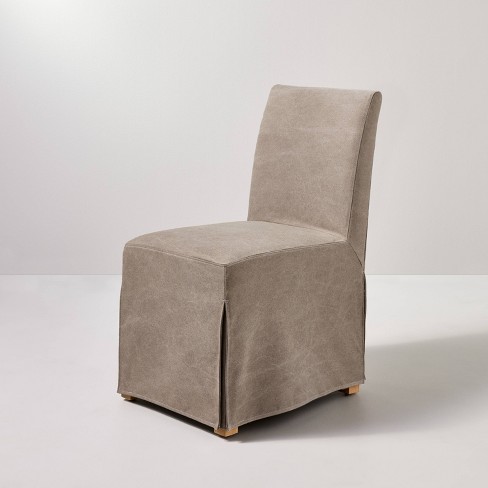 Canvas dining chair covers new arrivals