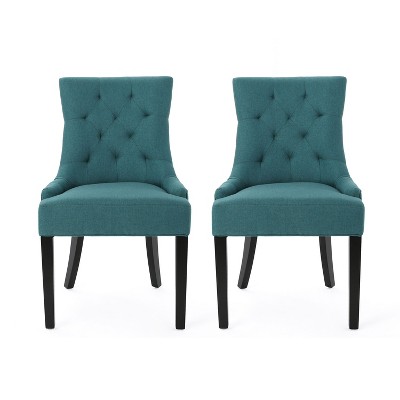 NicBex Modern Dining Chairs Set of 2 with Curved Tufted Backrest for Living Room,Meeting Room,Bedroom