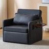 NicBex 3-in-1 Convertible Chair/Floor Bed - Sofa to Sleeper with Charging Tray Table, Fabric Upholstery - 2 of 4