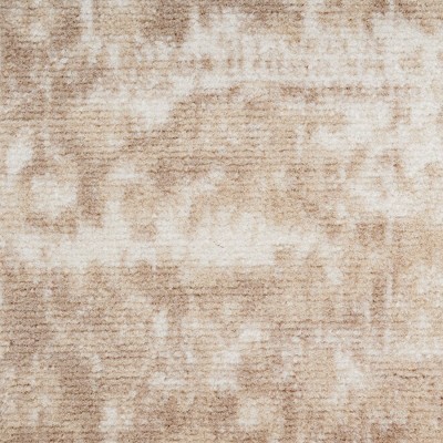 Ivory Beige Medallion 6' x 9' Stain-Resistant Area Rug