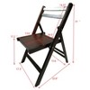 VYNXARIA Furniture Slatted Wood Folding Special Event Chair£¬Cherry, Set of 4 - 3 of 4