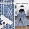 Geometric Rug for Living Room Washable Area Rugs, Non-Slip Bathroom Stain Resistant Floor Carpet - 3 of 4