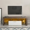 Syemin TV Stands and Consoles 20 Minute Quick Assembly Brown TV Stand Bracket Ideal for Busy Households' Living Rooms, Brown, 56.11"*18.11"*5.91" - 2 of 4