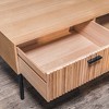 Nordlys Solid Wood and Metal Coffee Table Classic Style Living Room - 2 of 4