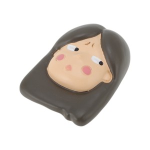 Unique Bargains Decorative Magnets Magnetic Fridge Sticker Irregular Shape Eldest Resin Brown Beige 1Pc - 1 of 3